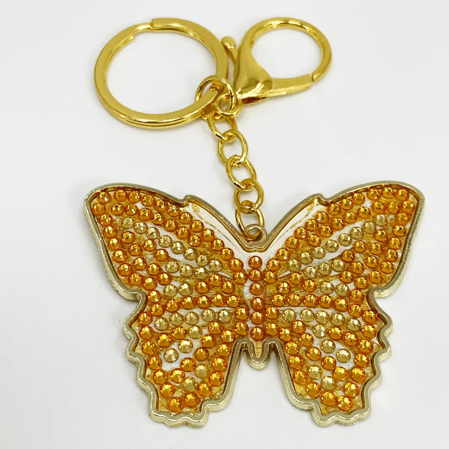Craft Buddy Crystal Art Bonnie Butterfly sleutelhanger metaal