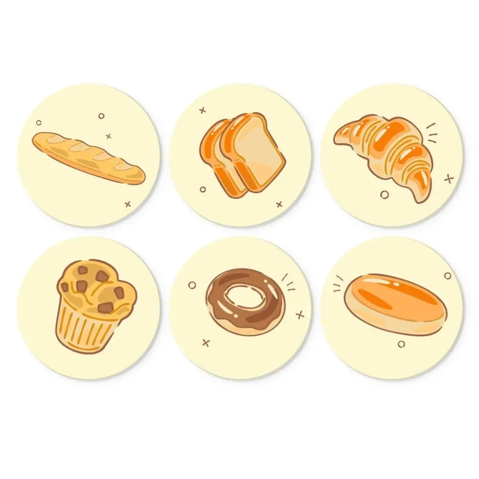 Figured'Art Mini Serie Vers uit de oven schilderen op nummer Ø20cm 6 stuks