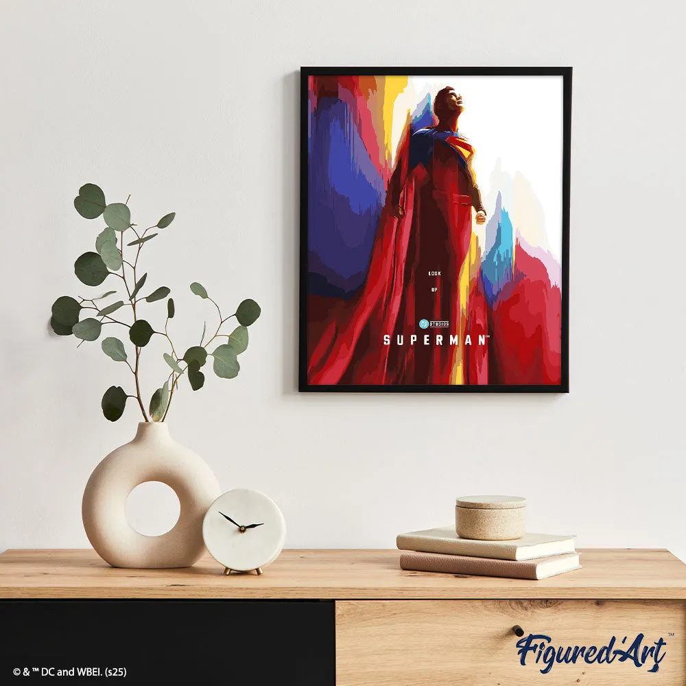 Figured'Art Superman in de lucht schilderen op nummer 40x50 cm
