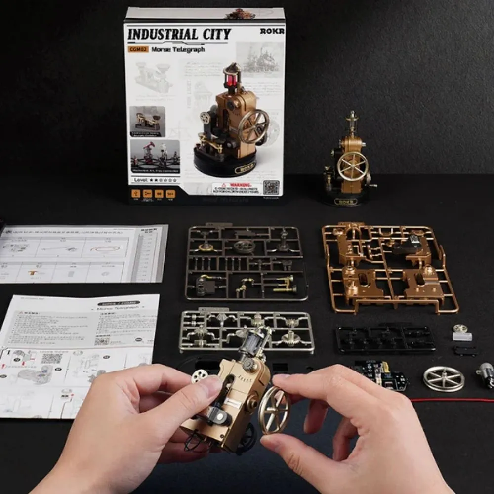 Figured'Art Morse-telegraaf 3D puzzel 60 stukjes met LED