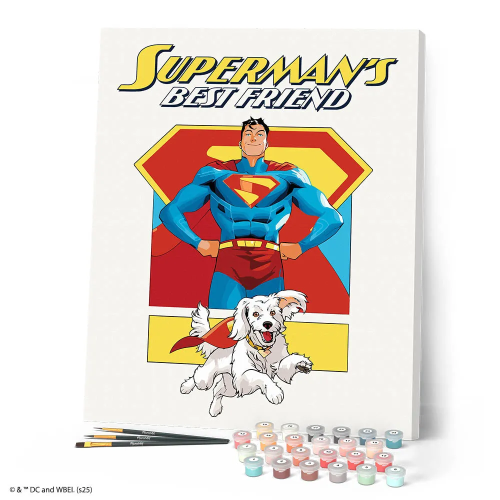 Figured'Art Supermans beste vriend schilderen op nummer 40x50