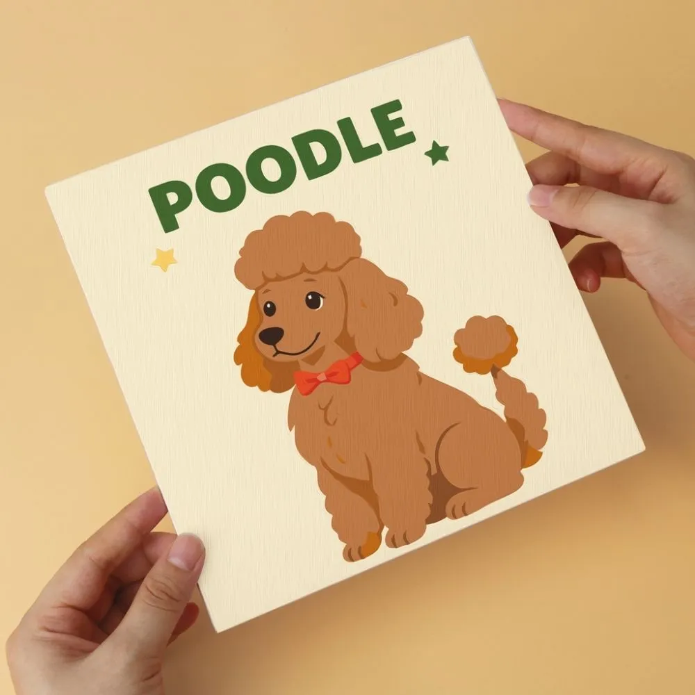 Figured'Art Mini Serie Klassieke honden schilderen op nummer 20x20cm 6 stuks