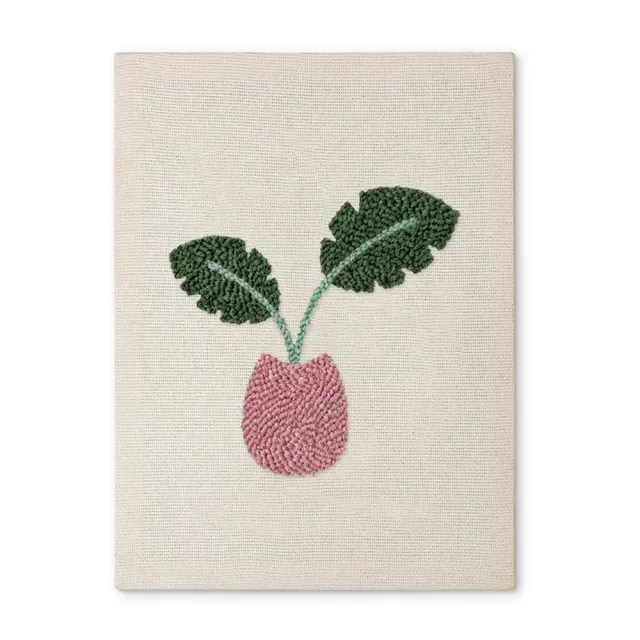 Figured'Art Tropische Bloei punch needle pakket 20x30 cm planten