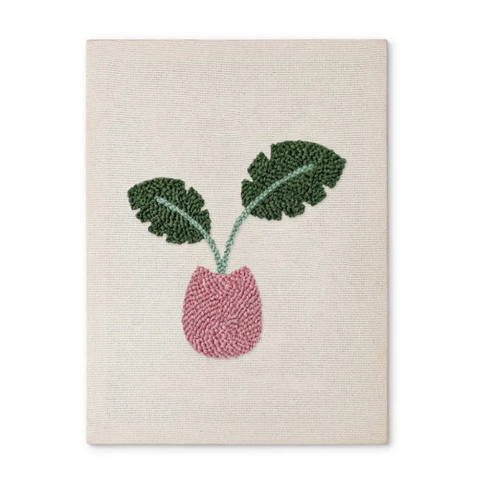 Figured'Art Tropische Bloei punch needle pakket 20x30 cm planten