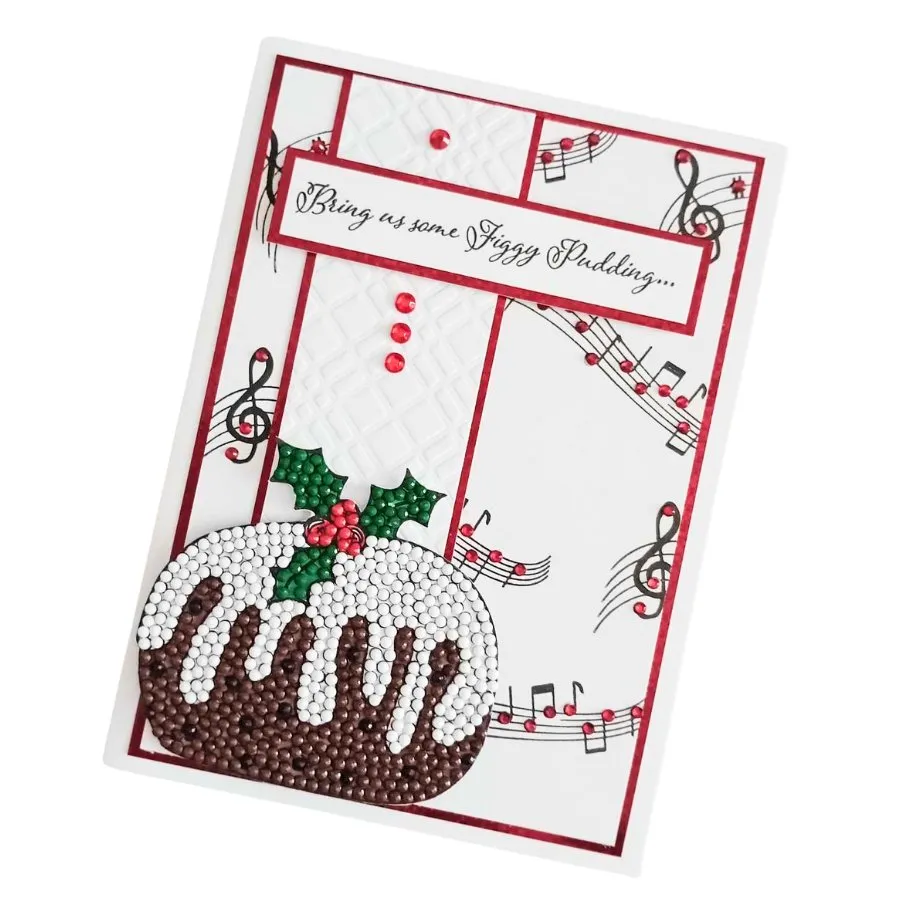 Craft Buddy Crystal Art Plum Pudding A6 stempelset 9 stuks