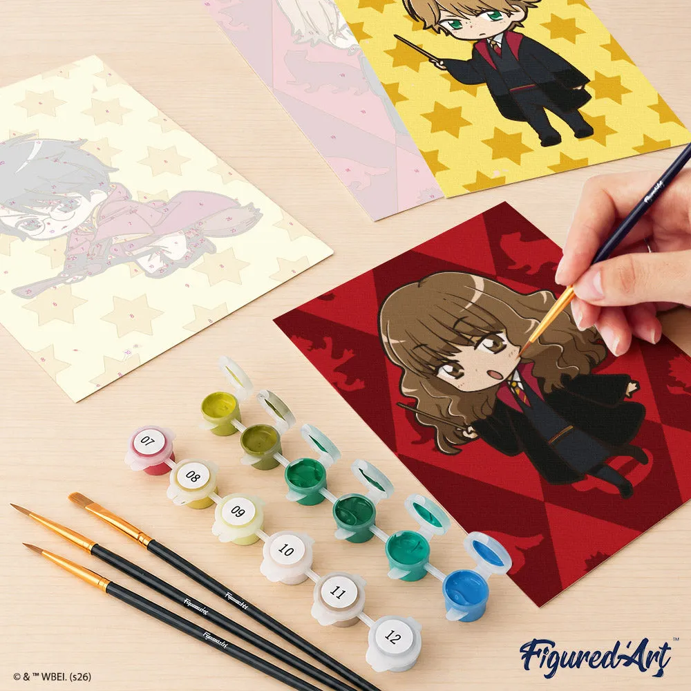 Figured'Art Gryffindor Trio mini schilderen op nummer 15x20 6 stuks