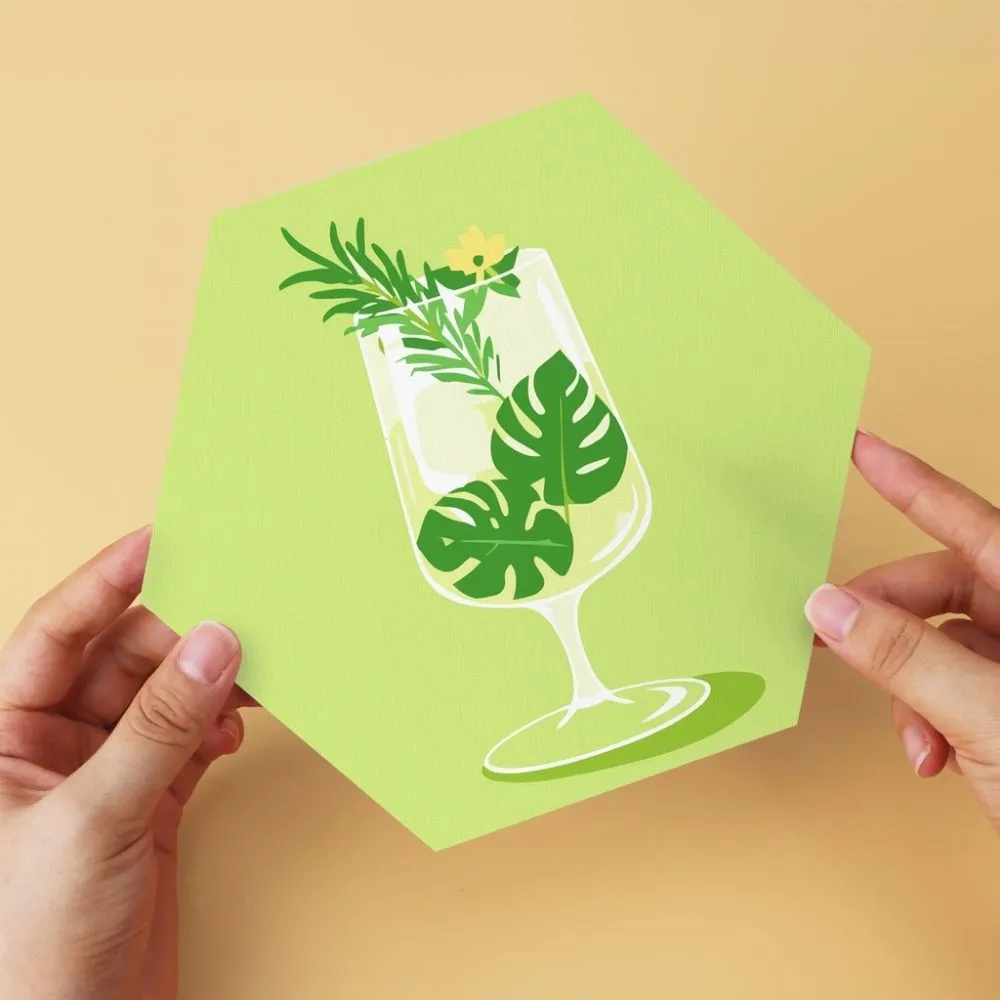 Figured'Art Mini Serie Pastelkleurige cocktailset 6 stuks