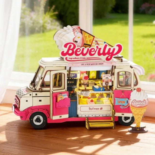Figured'Art Beverly's IJswagen 3D puzzel 290 stuks met led