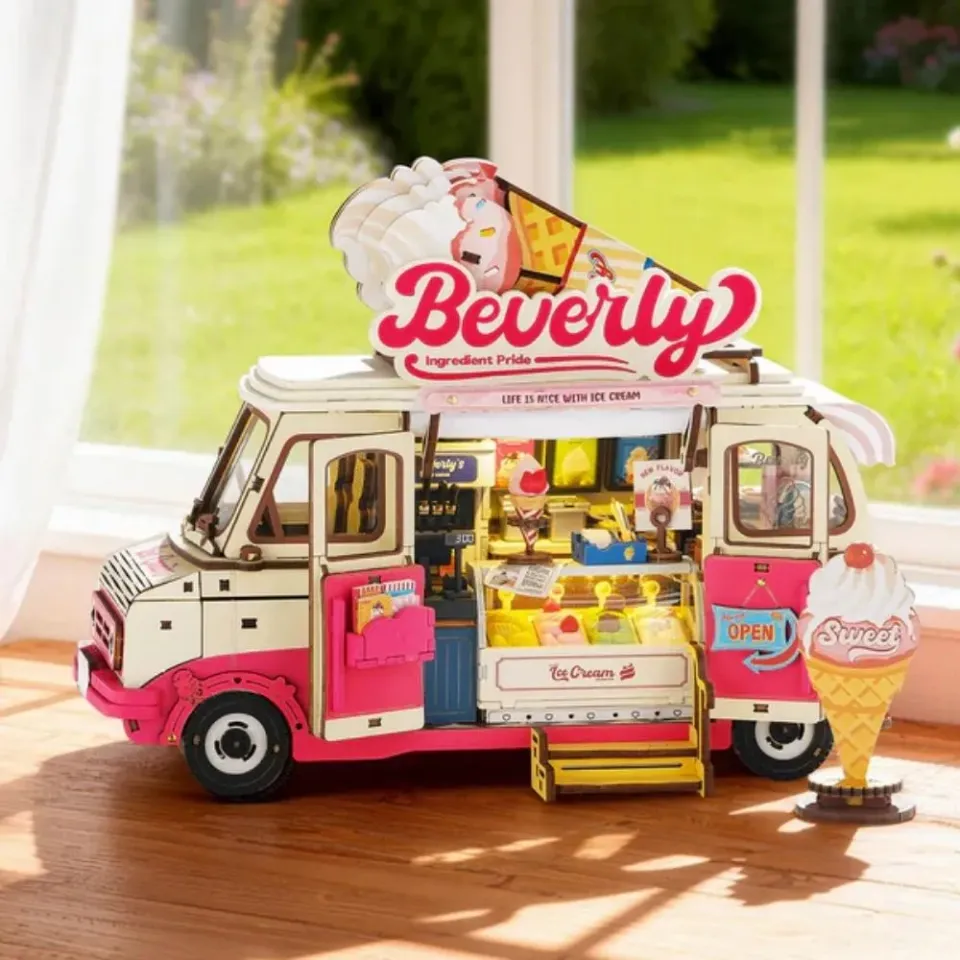 Figured'Art Beverly's IJswagen 3D puzzel 290 stuks met led