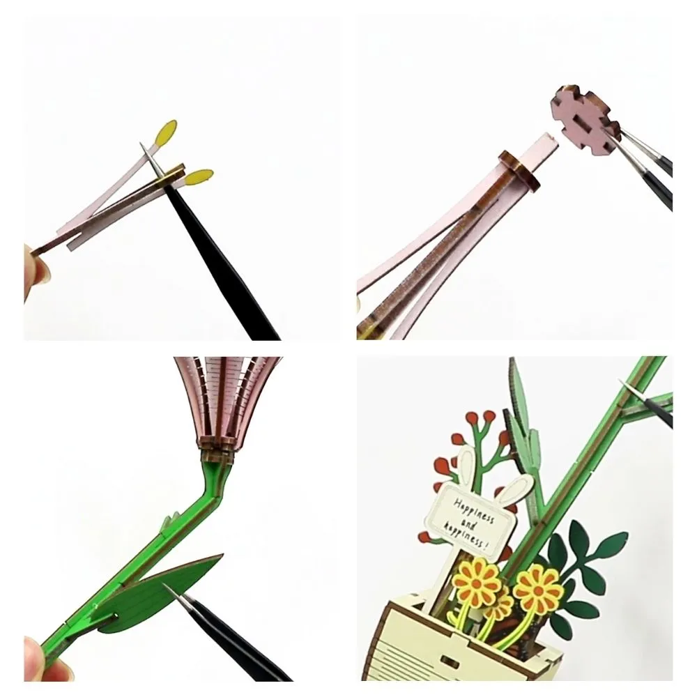 Figured'Art Lelie 3d puzzel hout 51 stukjes