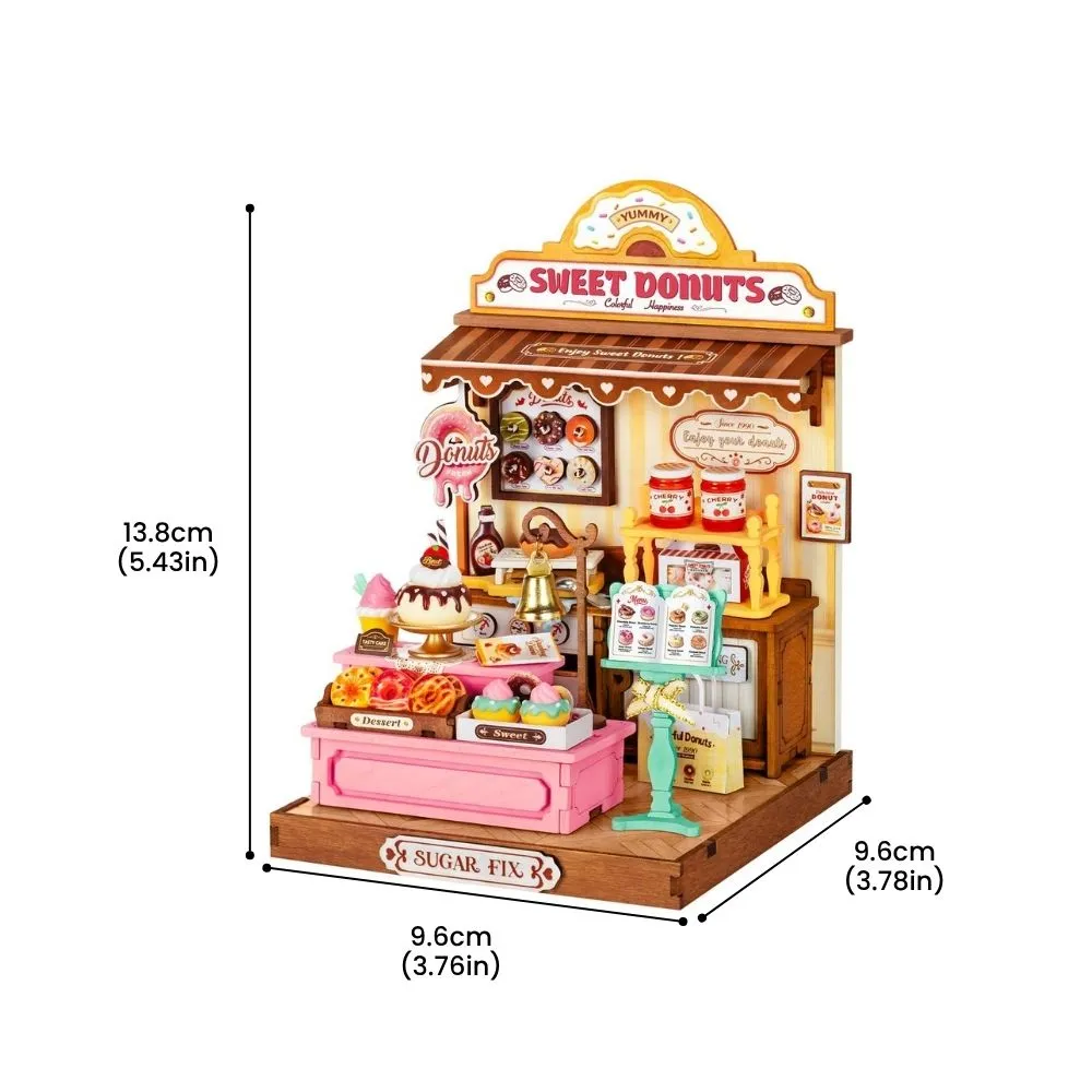 Figured'Art Sweetie donutwinkel miniatuurhuisje 3D puzzel 141-delig