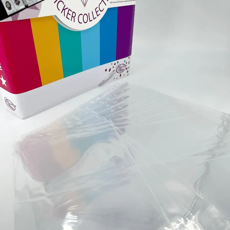 Craft Buddy Crystal Art Sticker Pocket Page hoezen 10 stuks 12x16cm