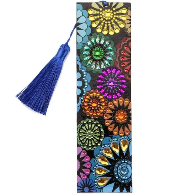 Figured'Art Mandala Bloemen Diamond Painting Bladwijzers 21x6 cm