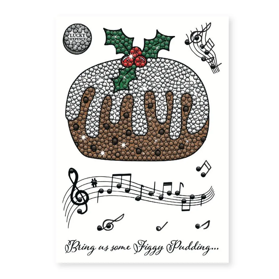 Craft Buddy Crystal Art Plum Pudding A6 stempelset 9 stuks