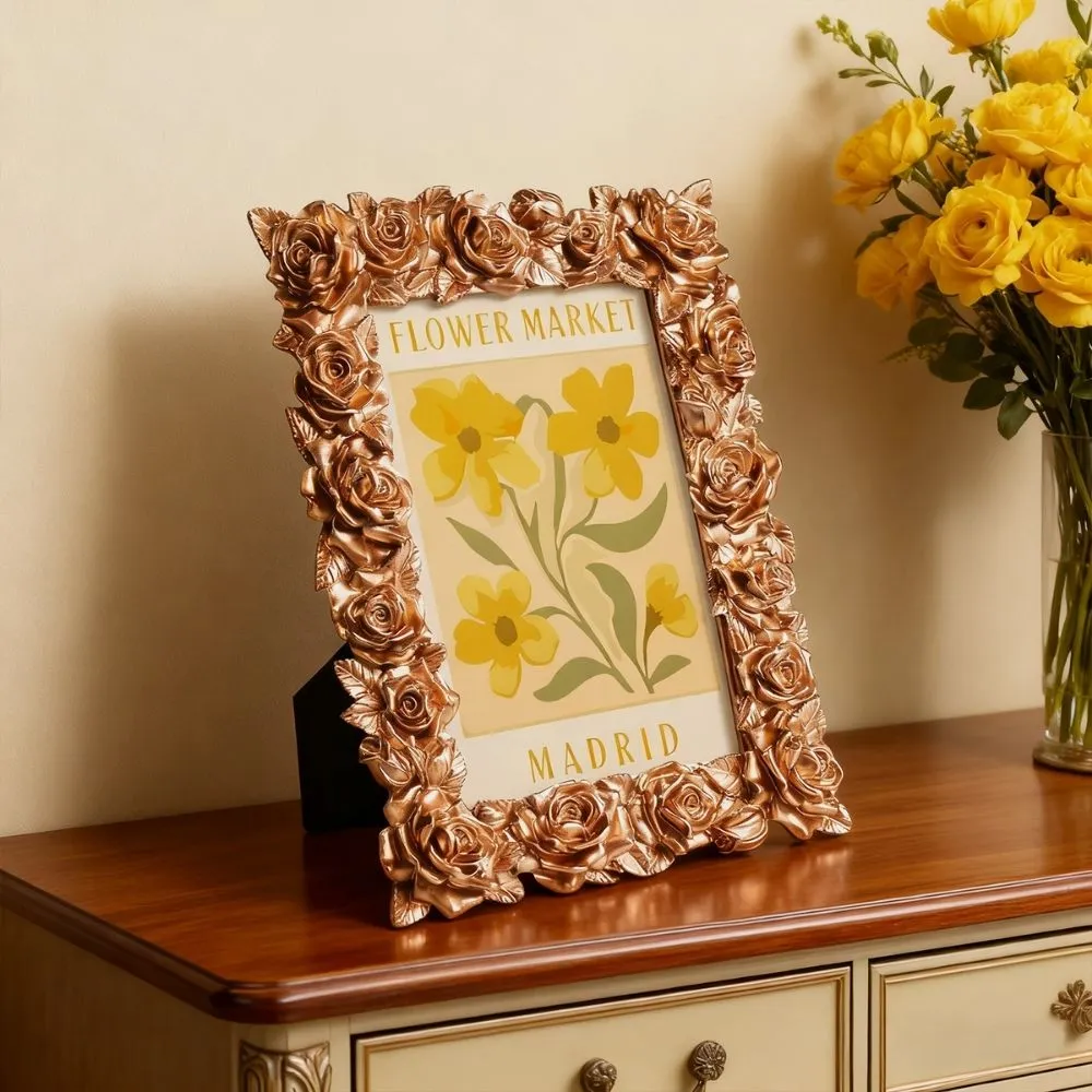 Figured'Art Mini Bloemenmarkt Madrid schilderen op nummer 15,7x9,7cm ingelijst