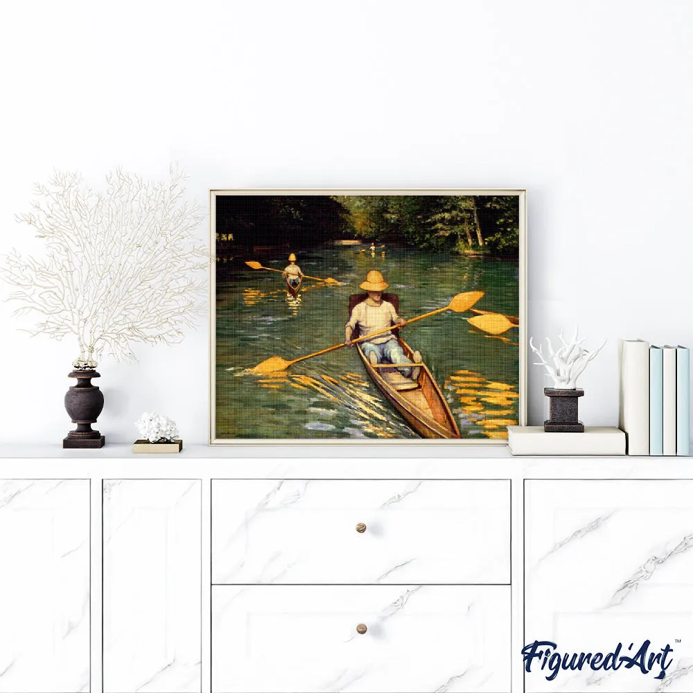 Figured'Art De kano's Caillebotte diamond painting 40x50 cm full drill