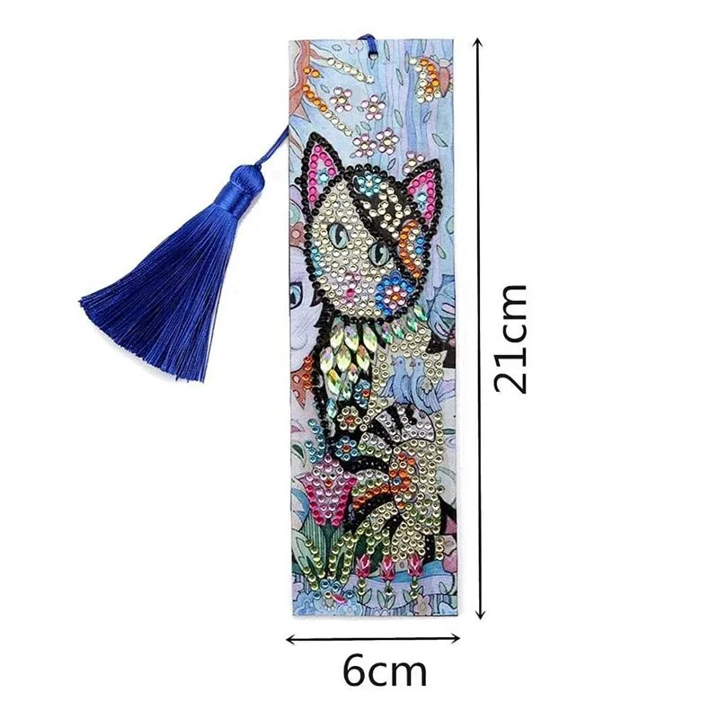 Figured'Art Kat diamond painting boekenleggers 21x6cm