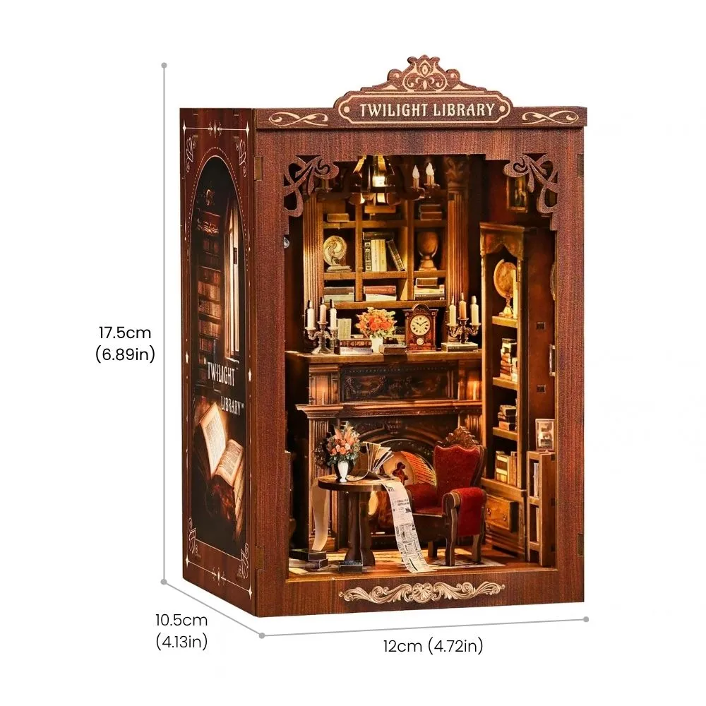 Figured'Art Schemerbibliotheek book nook met licht 194 stukjes