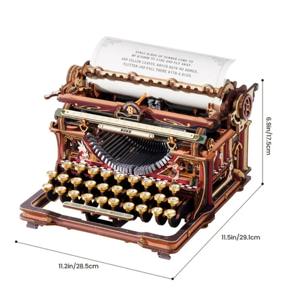 Figured'Art Magische typemachine 3D puzzel 324 delen rood