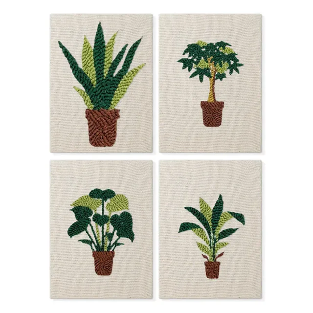 Figured'Art Stedelijke Jungle 2 punch needle set 4 stuks planten