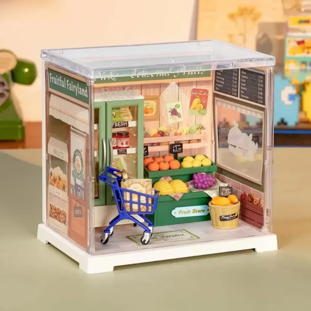 Figured'Art Natuurlijke energievruchten miniatuurhuisje 79-delig