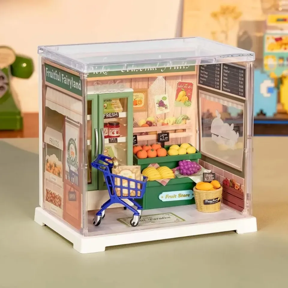 Figured'Art Natuurlijke energievruchten miniatuurhuisje 79-delig
