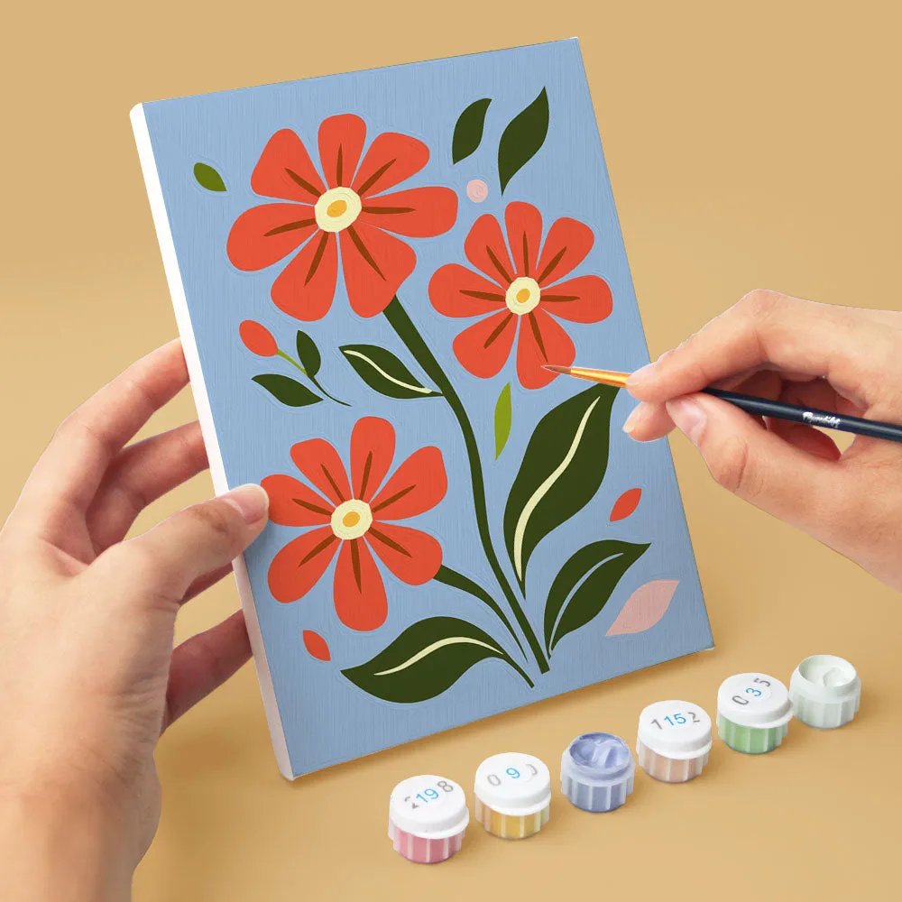 Figured'Art Mini Veldbloemen schilderen op nummer 15x20cm 6 stuks