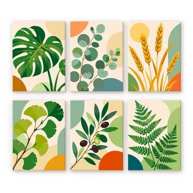 Figured'Art Mini Serie Botanische Illustraties schilderen op nummer 15x20cm
