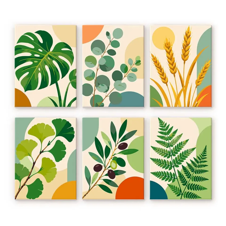 Figured'Art Mini Serie Botanische Illustraties schilderen op nummer 15x20cm