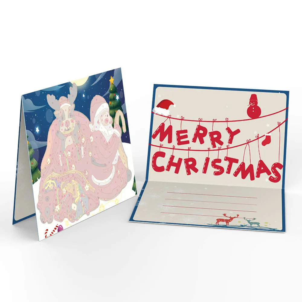 Figured'Art Kerstkaarten schilderen op nummer set van 6 serie 4