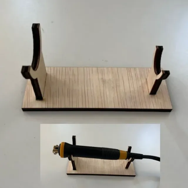 Workshops Houtbranden Houten houder brandpen houder hout