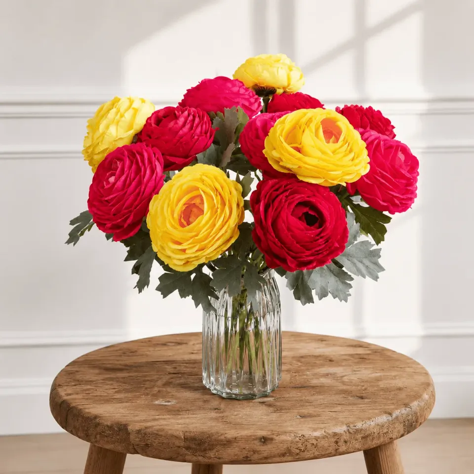Craft Buddy Forever Flowerz Ranunculus boeket knutselset 30 stuks