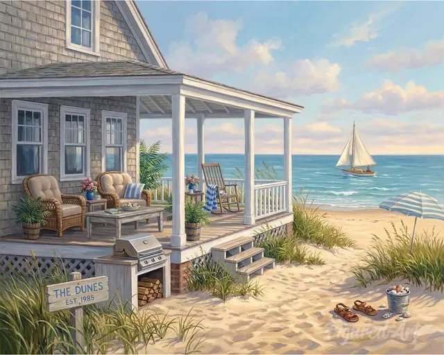 Figured'Art Duincottage diamond painting 40x50cm full drill zee