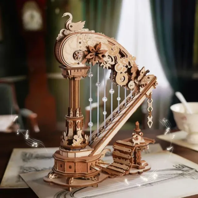 Figured'Art Magische Harp 3D puzzel muziekdoos 350 stukjes