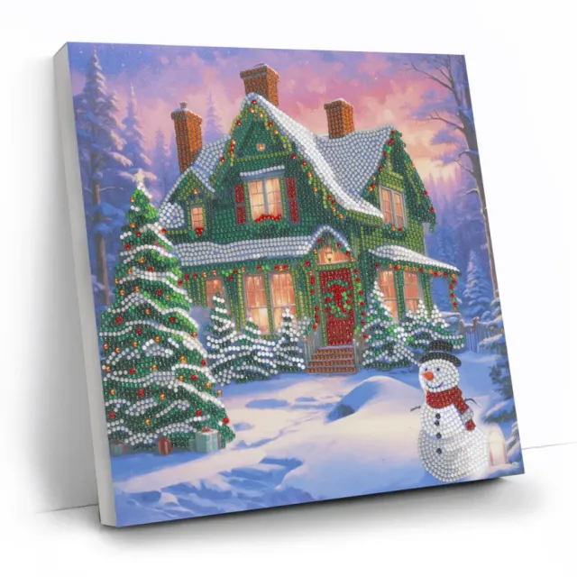 Craft Buddy Crystal Art Snowy Paradise Canvas 30x30 cm