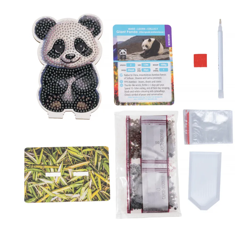 Craft Buddy Wildlife Buddies Panda figuur 11 cm knutselset