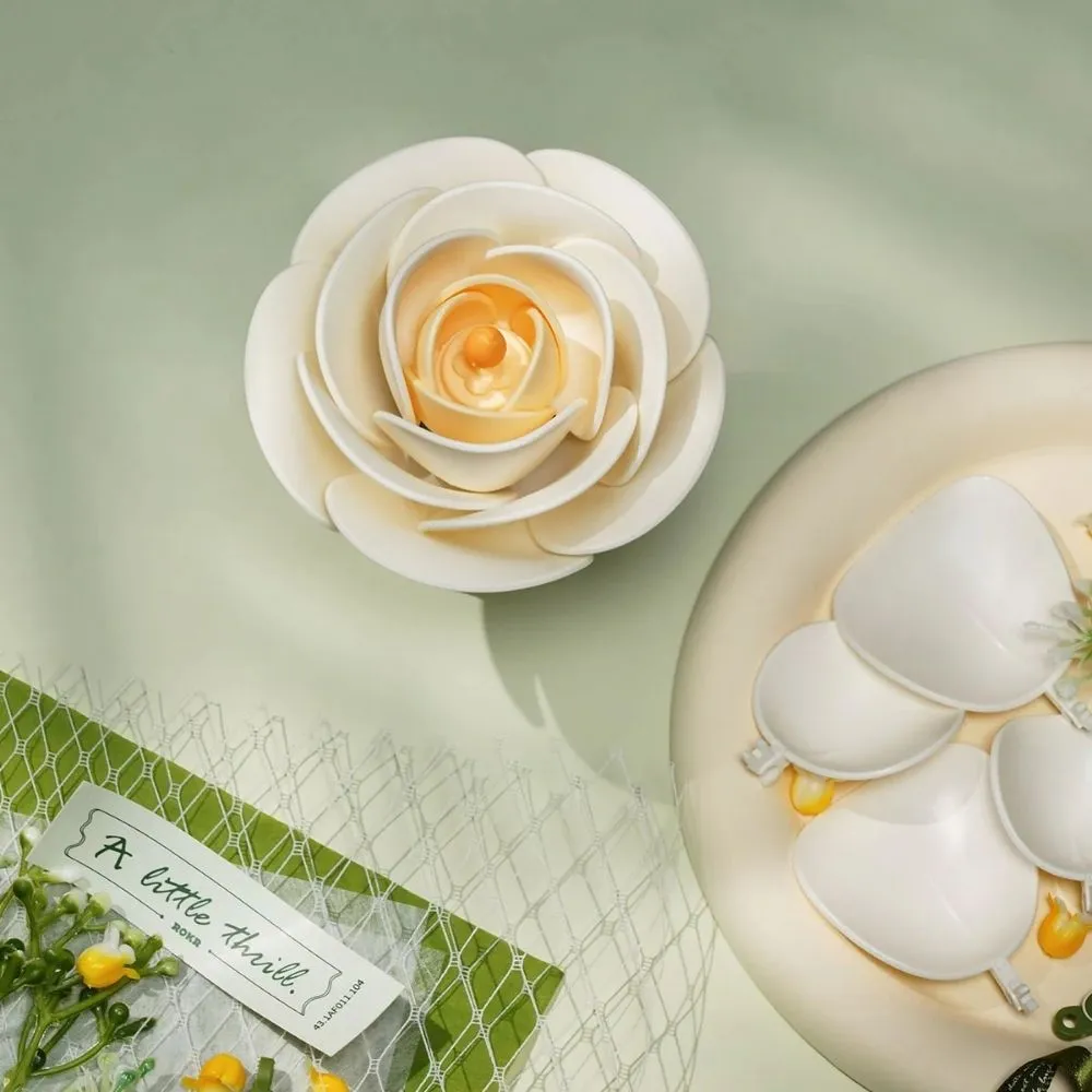 Figured'Art Camelia 3D puzzel bloem 63 stukjes 13x13x18cm