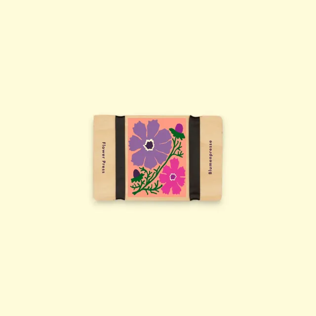 Studio Wald Pocket Flower Press Cosmos bloemenpers 12x8 cm roze