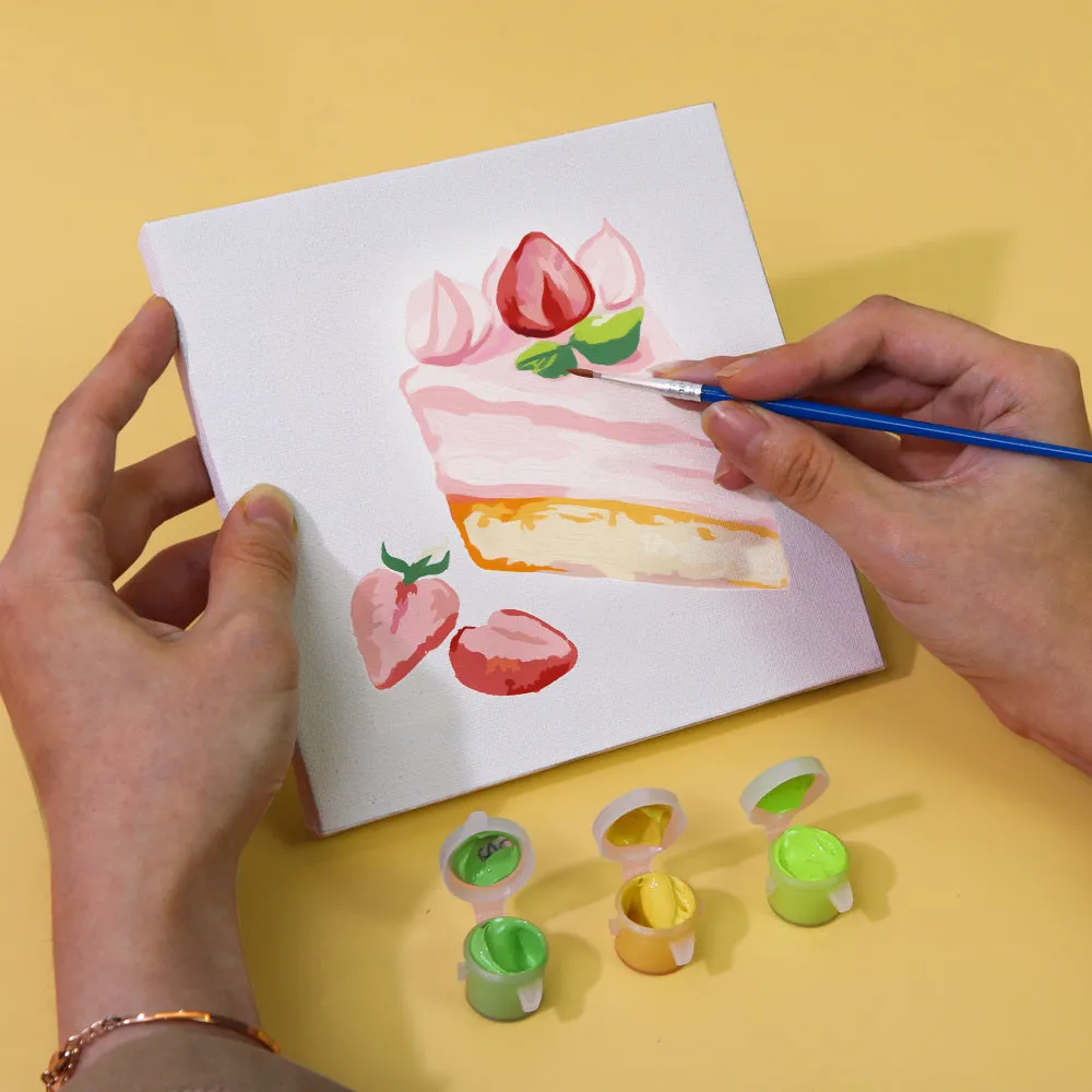 Figured'Art Mini Zoete Desserts 2 schilderen op nummer 6x 15x15 cm