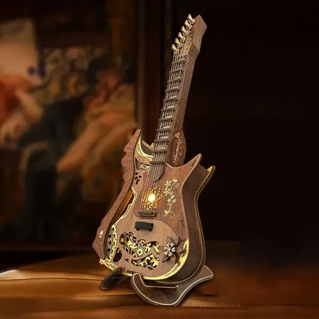 Figured'Art Melodieuze Gitaar 3D puzzel 116 stukjes hout
