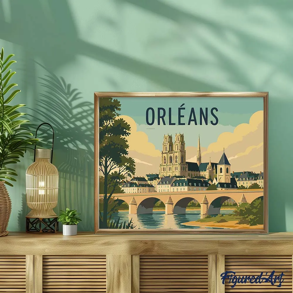Figured'Art Orleans schilderen op nummer 40x50 kastelen