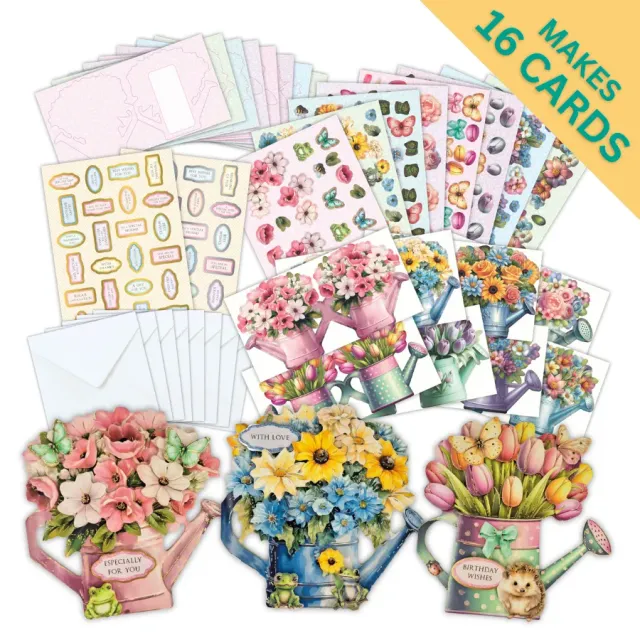 Craft Buddy Sunny Days Watering Can kaartenpakket 16 stuks folie