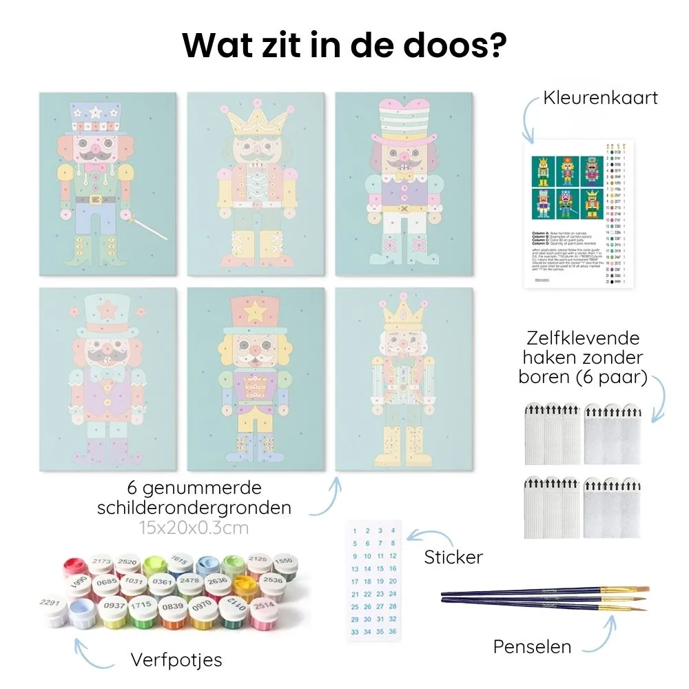 Figured'Art Mini Serie Heerlijke lekkernijen schilderen 6 stuks