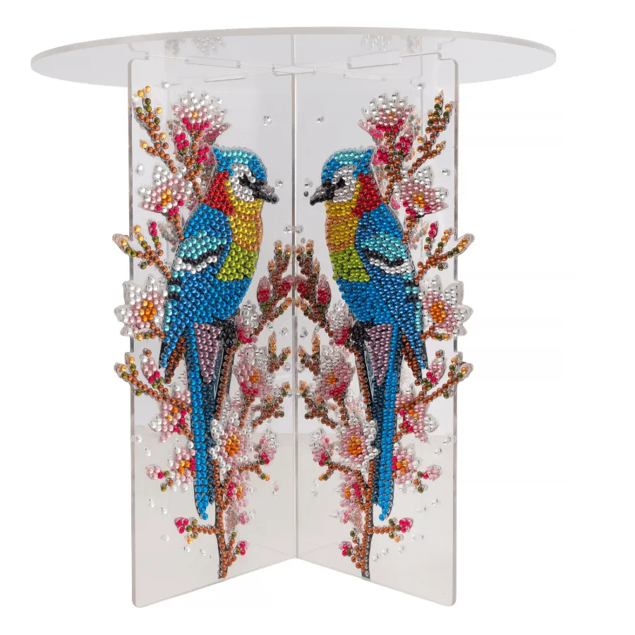 Craft Buddy Crystal Art Bird plantenstandaard acryl 23 cm