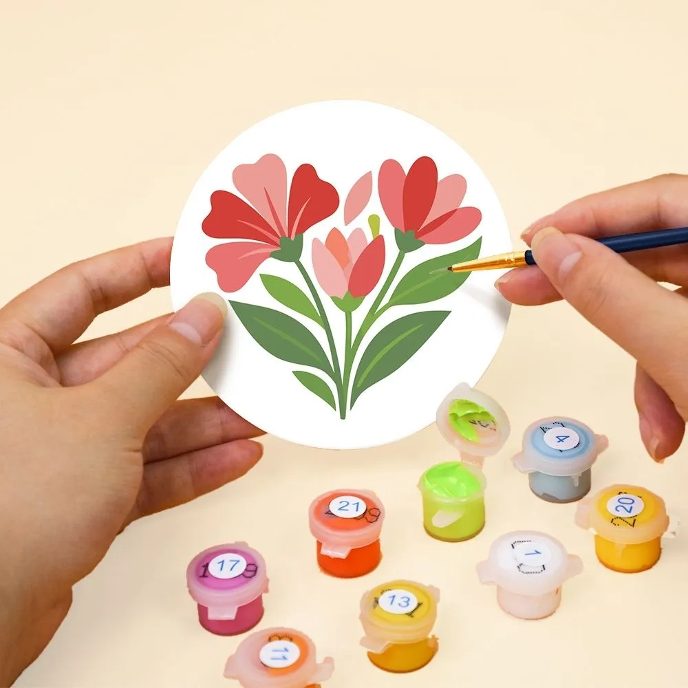 Figured'Art Liefdesboodschappen onderzetters schilderen op nummer 10cm