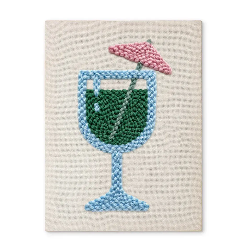 Figured'Art Tropische Bries punch needle pakket 20x30 cm katoen