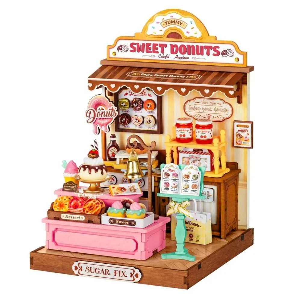 Figured'Art Sweetie donutwinkel miniatuurhuisje 3D puzzel 141-delig