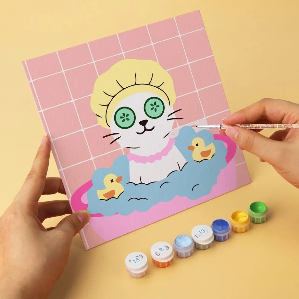 Figured'Art Mini Serie Schilderen op Nummer Katten spa-dag 2 6x20x20