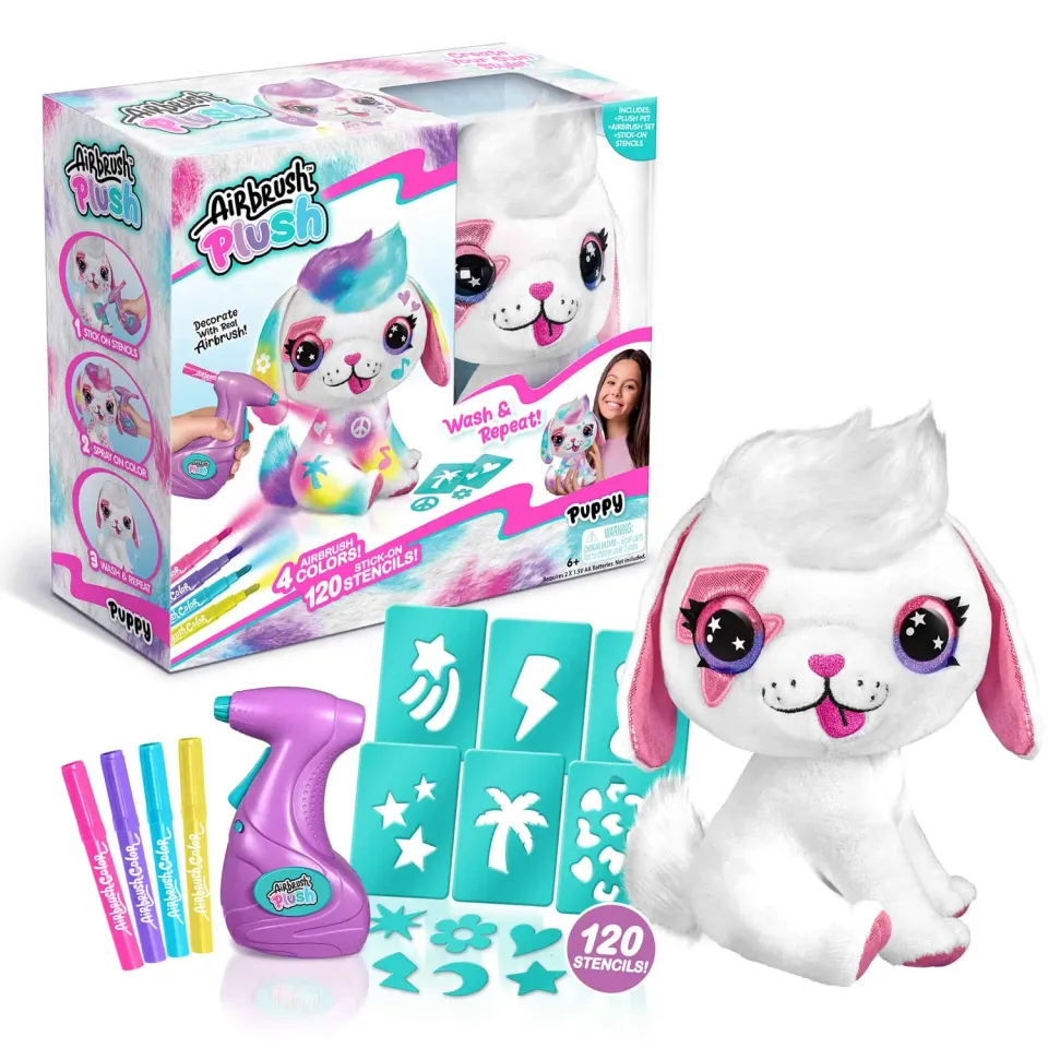 Canal Toys Airbrush Plush Puppy knuffelset pluche