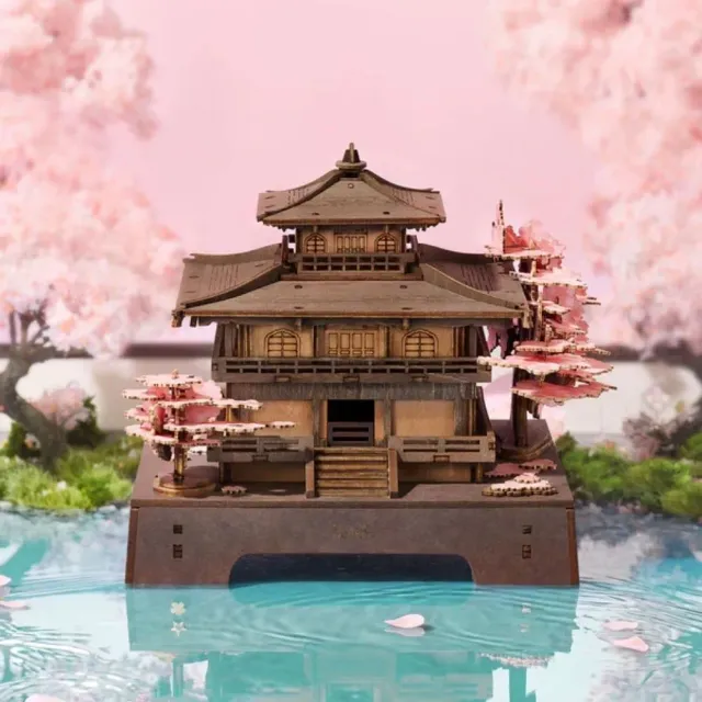 Figured'Art 3D Puzzel Sakura-paviljoen 235 stukjes hout